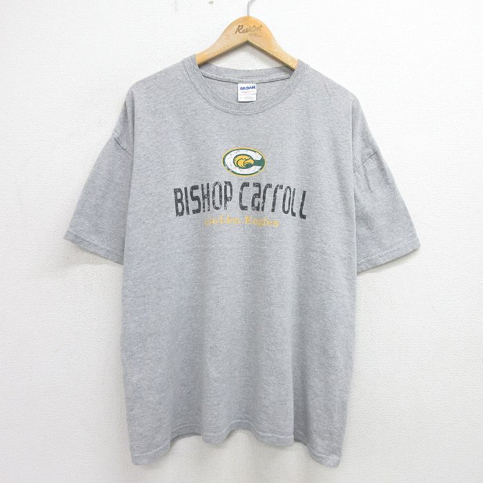 00s 半袖Tシャツ BISHOP CARROLL ゴールデンイーグルス グレー霜降り XL | 古着