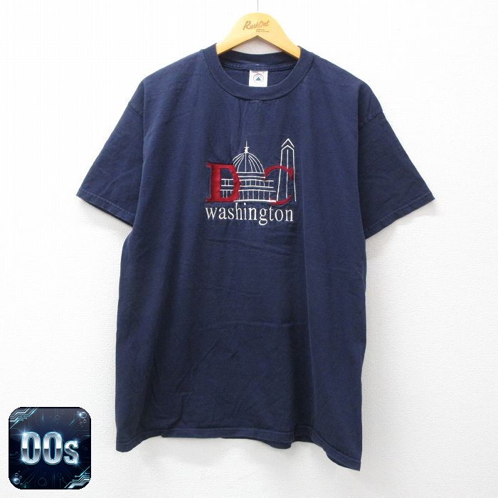 00s 半袖Tシャツ ワシントンDC ネイビー XL | 古着