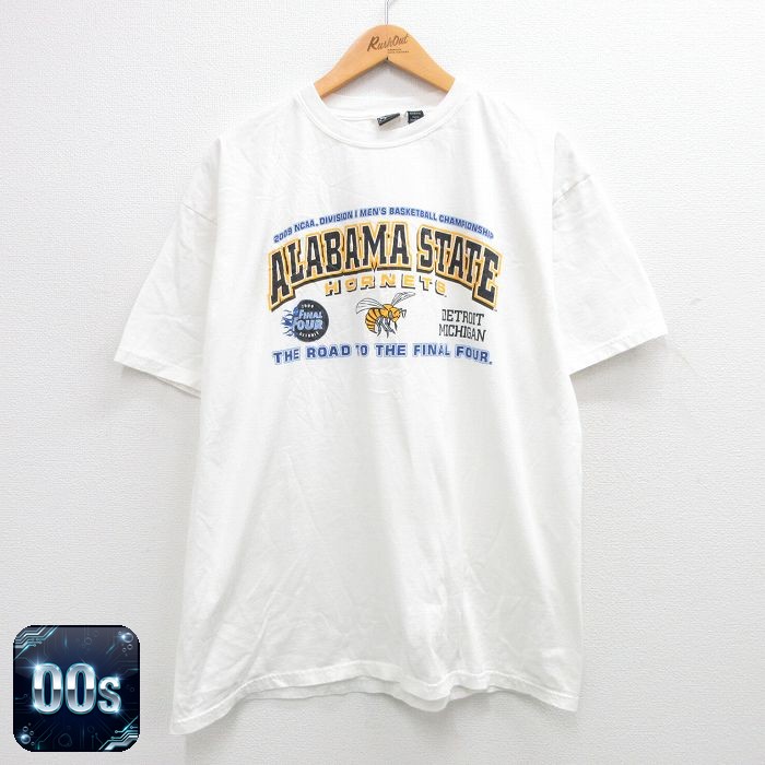 00s 半袖Tシャツ NCAA ホワイト XL | 古着