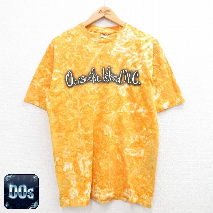 00s 半袖Tシャツ タイダイ オレンジ L | 古着