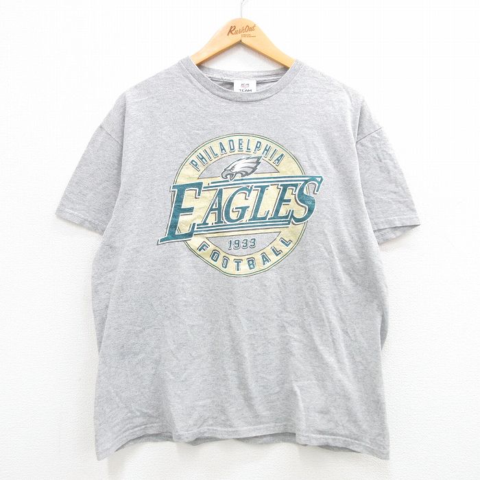 00s 半袖Tシャツ フィラデルフィアイーグルス グレー霜降り XL | 古着
