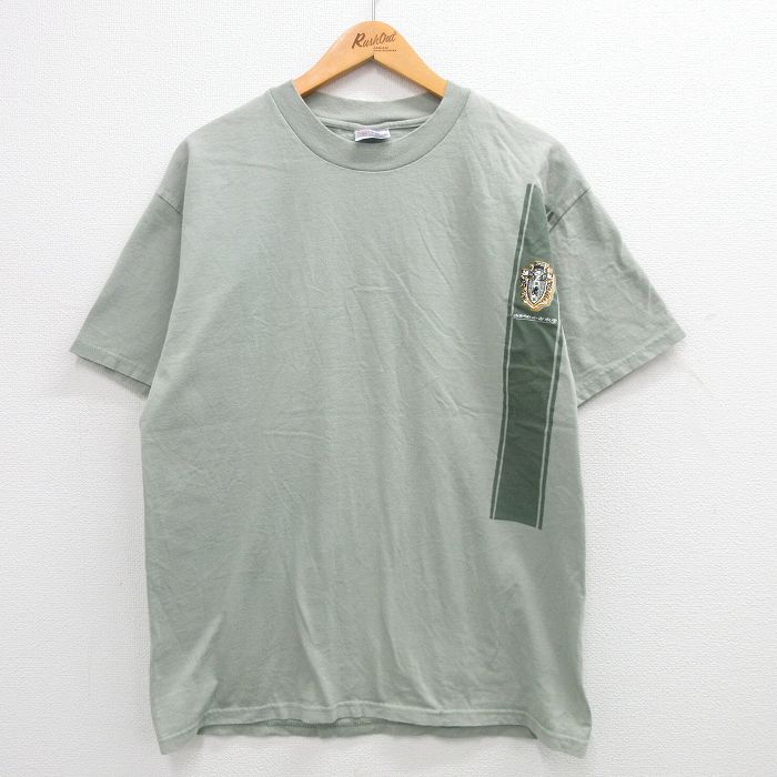 ヘインズ 00s 半袖Tシャツ musser グリーン L | 古着