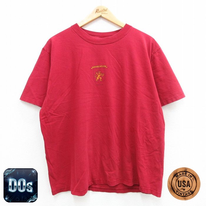 ラグビークラブ 00s 半袖Tシャツ バーガンディ XL | 古着