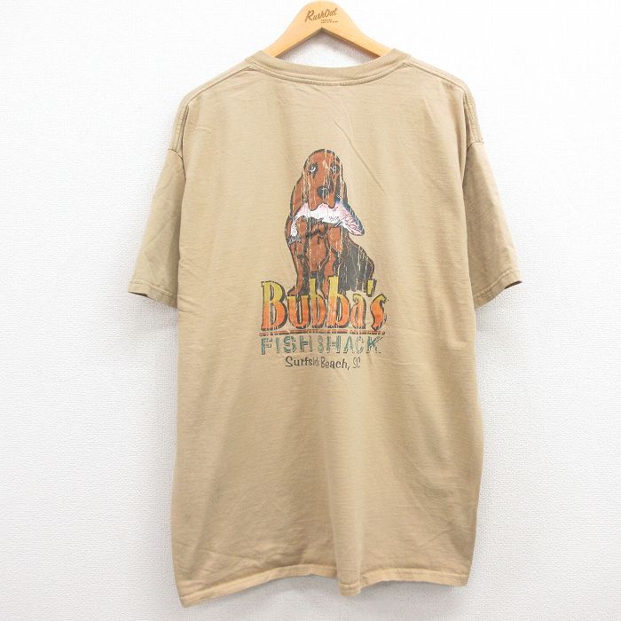 00s 半袖Tシャツ 犬魚 ベージュ XL | 古着
