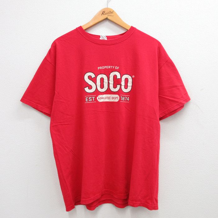 00s 半袖Tシャツ SOCO レッド XL | 古着