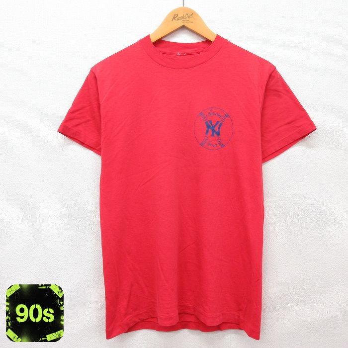【50%OFF】90s 半袖Tシャツ ニューヨークヤンキース レッド M | 古着