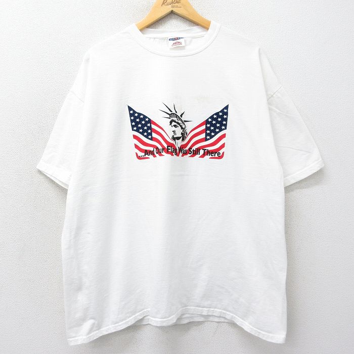 ジャージーズ 00s 半袖Tシャツ 自由の女神 ホワイト XL | 古着