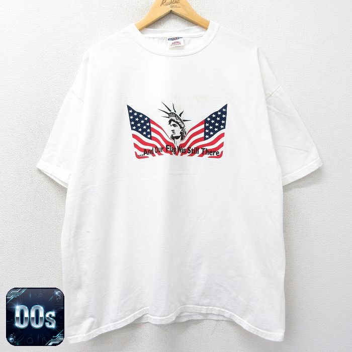ジャージーズ 00s 半袖Tシャツ 自由の女神 ホワイト XL | 古着
