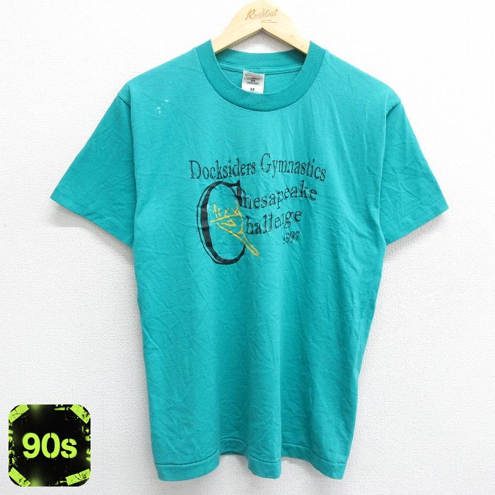 フルーツオブザルーム 90s 半袖Tシャツ Docksiders ライトブルー M | 古着