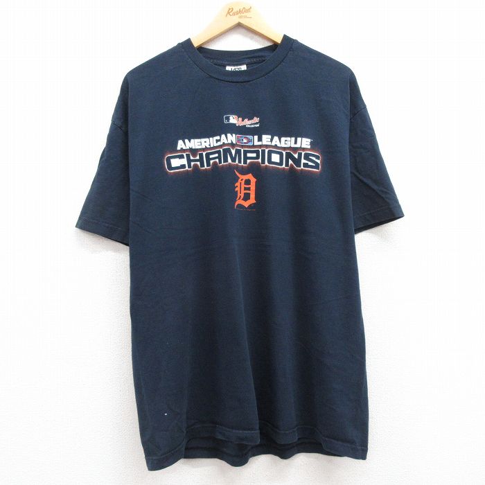 リー 00s 半袖Tシャツ デトロイトタイガース ネイビー XL | 古着