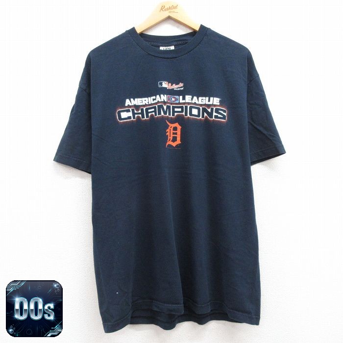 リー 00s 半袖Tシャツ デトロイトタイガース ネイビー XL | 古着