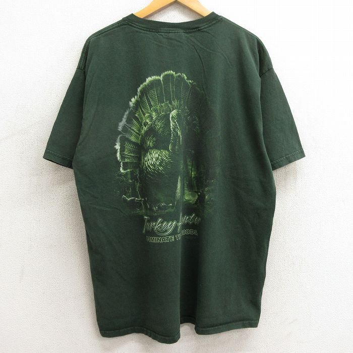 00s 半袖Tシャツ 鳥 グリーン XL | 古着