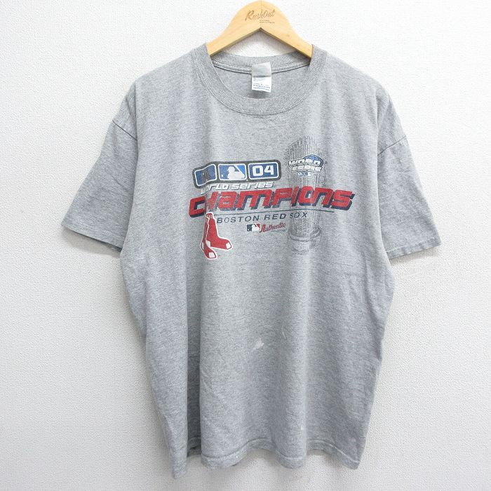 【50%OFF】00s 半袖Tシャツ ボストンレッドソックス グレー霜降り XL | 古着