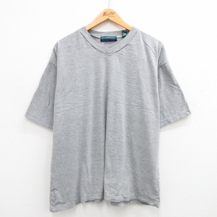 00s 半袖Tシャツ Vネック グレー XL | 古着