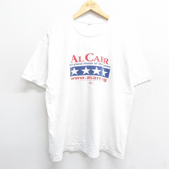 00s 半袖Tシャツ AL CARR ホワイト XL | 古着