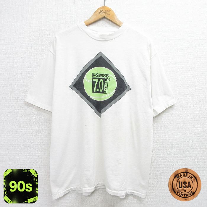 All Sports 90s 半袖Tシャツ テニスボール ホワイト XL | 古着