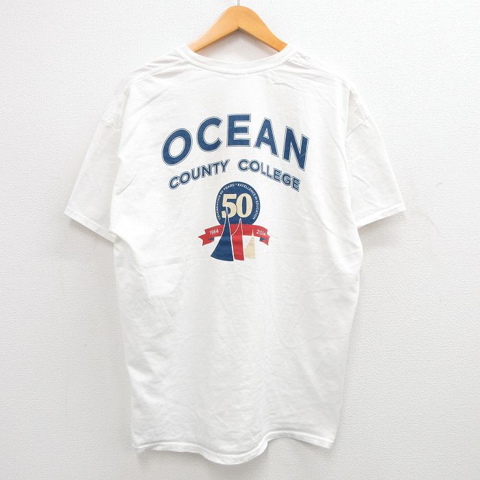00s 半袖Tシャツ オーシャン大学 ホワイト XL | 古着