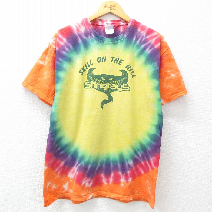 00s 半袖Tシャツ タイダイ オレンジ XL | 古着