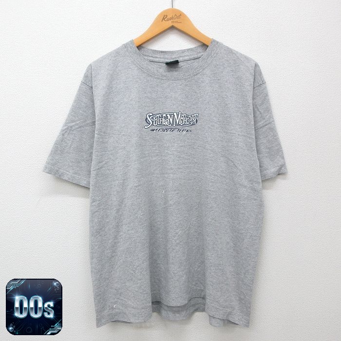MV スポーツ 00s 半袖Tシャツ 南メソジスト大学 グレー XL | 古着