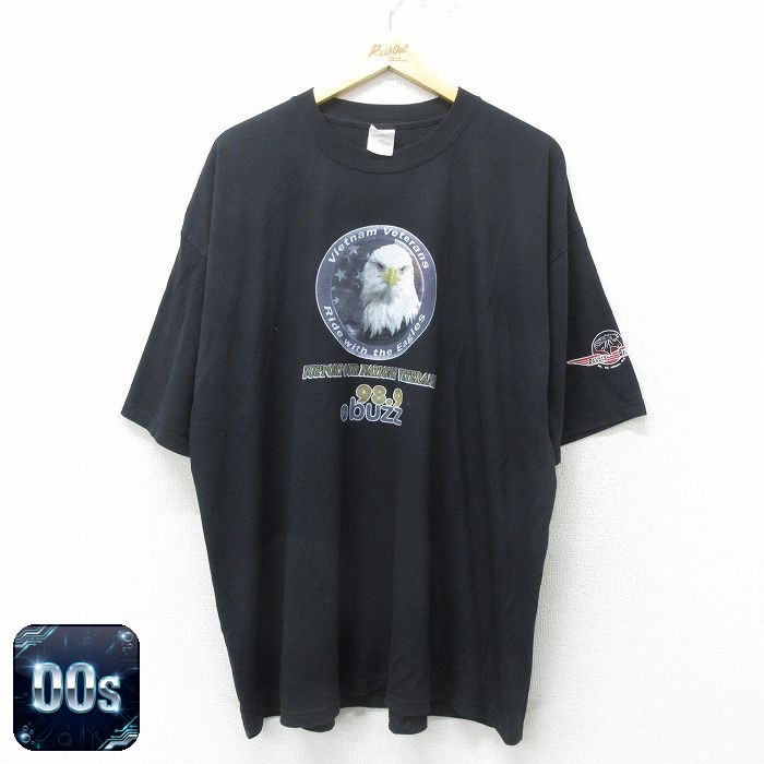00s 半袖Tシャツ 鳥 ブラック XL | 古着