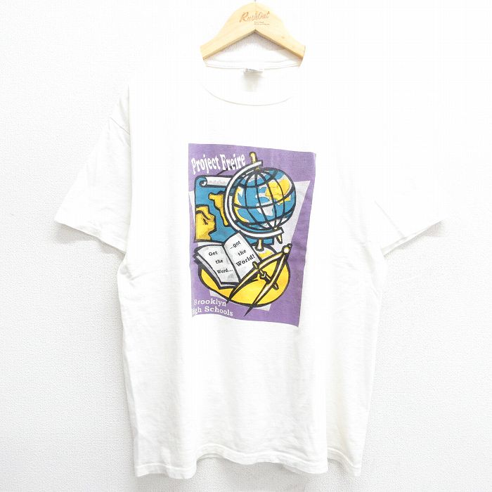 00s 半袖Tシャツ ブルックリン高校 ホワイト XL | 古着