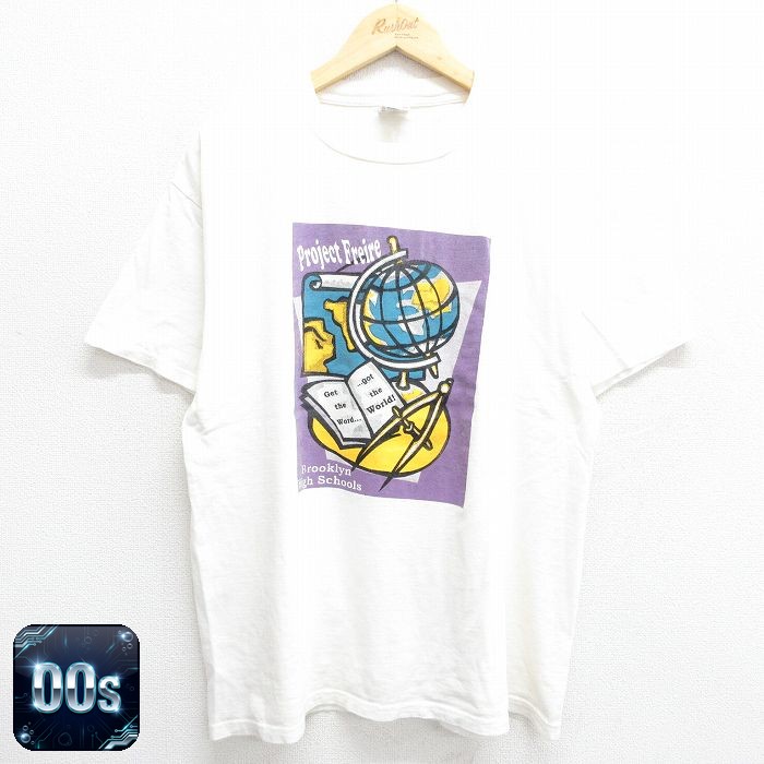 00s 半袖Tシャツ ブルックリン高校 ホワイト XL | 古着