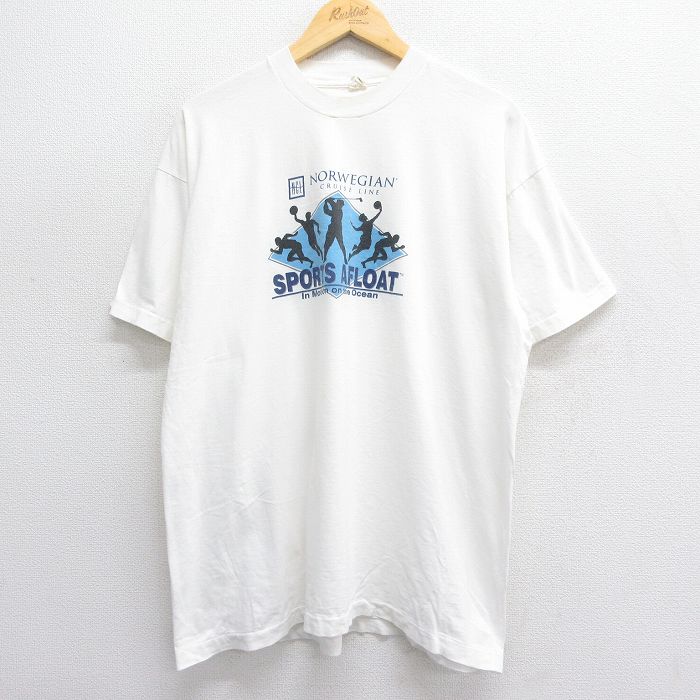 スクリーンスターズ 80s 半袖Tシャツ SPORTS AFLOAT ホワイト XL | 古着