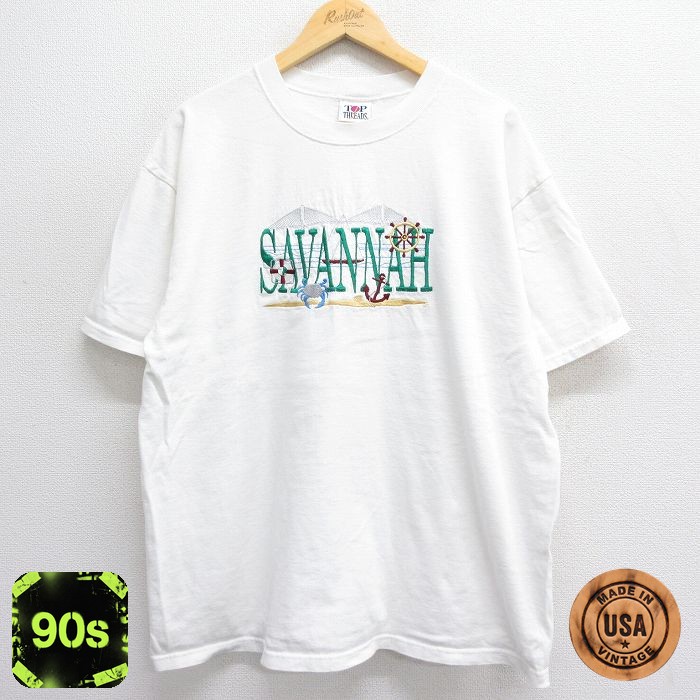90s 半袖Tシャツ サバンナ ホワイト XL | 古着