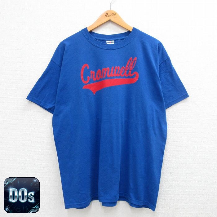 00s 半袖Tシャツ Cromwell ブルー XL | 古着