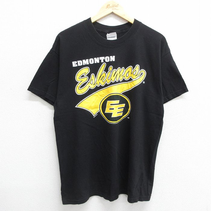 00s 半袖Tシャツ エドモントンエルクス ブラック L | 古着