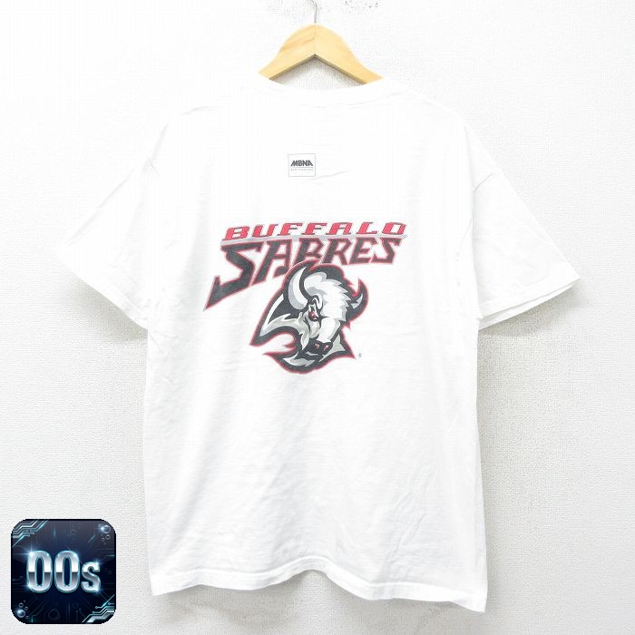 【50%OFF】フルーツオブザルーム 00s 半袖Tシャツ バッファローセイバーズ ホワイト XL | 古着