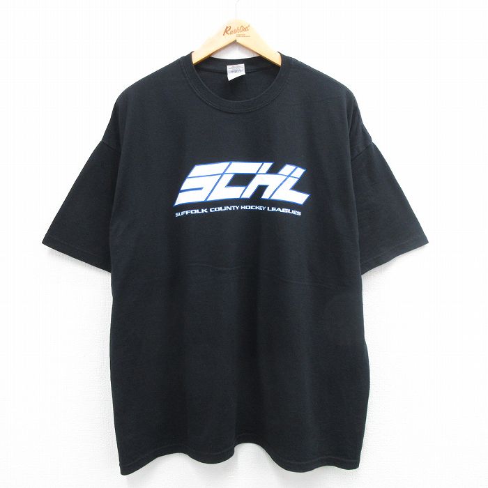 00s 半袖Tシャツ SCHL ブラック XL | 古着