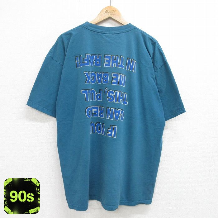 90s 半袖Tシャツ カヤック ライトブルー XL | 古着