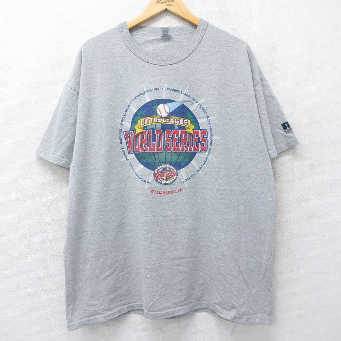 ラッセル 00s 半袖Tシャツ 野球 グレー XL | 古着
