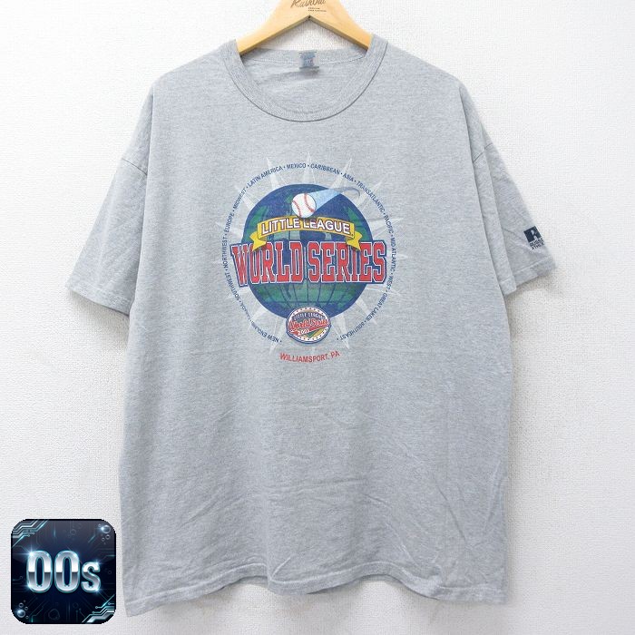 ラッセル 00s 半袖Tシャツ 野球 グレー XL | 古着