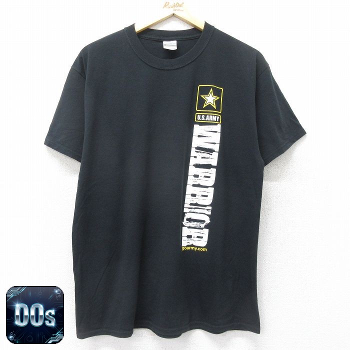 00s 半袖Tシャツ アーミー ブラック L | 古着