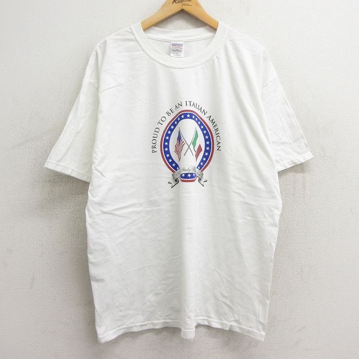 00s 半袖Tシャツ 星条旗 ホワイト XL | 古着