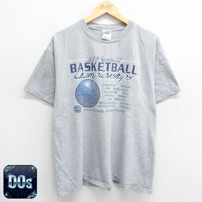 00s 半袖Tシャツ バスケットボール グレー XL | 古着