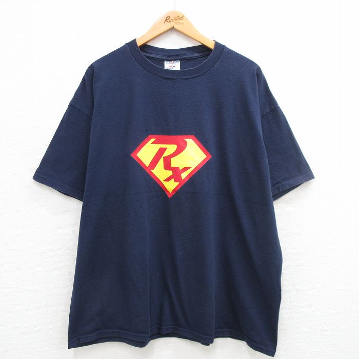 00s 半袖Tシャツ RX デュケイン ネイビー XL | 古着