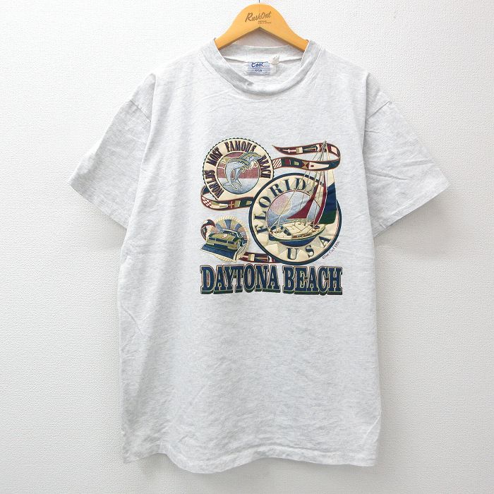 【50%OFF】90s 半袖Tシャツ ヨット グレー XL | 古着
