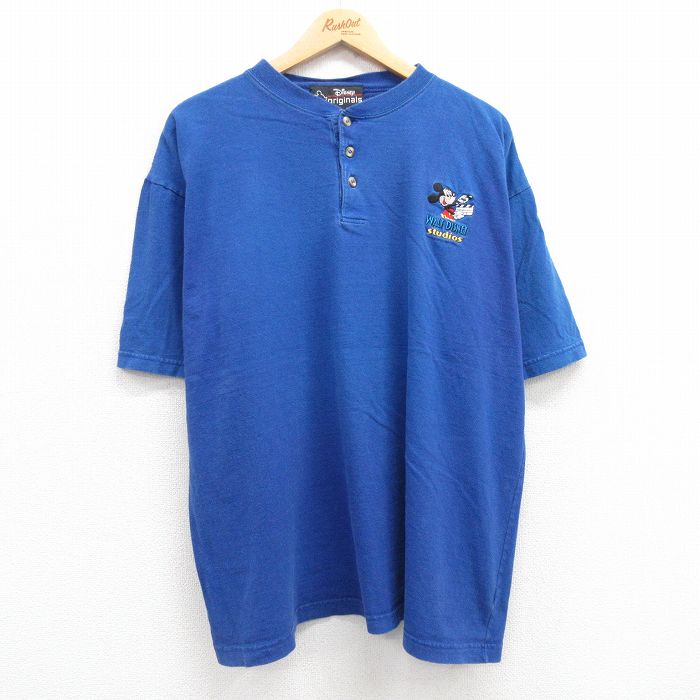 90s 半袖Tシャツ ディズニー ブルー XL | 古着