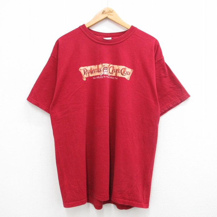 00s 半袖Tシャツ パイレーツオブケープコッド バーガンディ XL | 古着