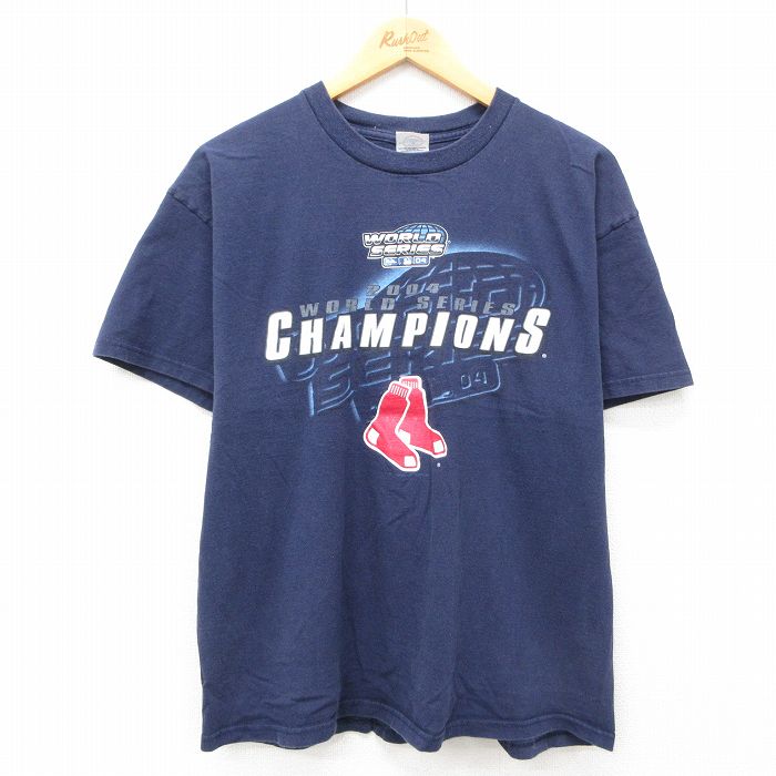 00s 半袖Tシャツ ボストンレッドソックス ネイビー L | 古着