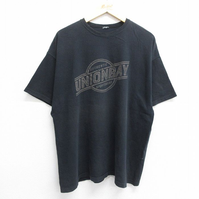 ユニオンベイ 90s 半袖Tシャツ ビッグロゴ ブラック XL | 古着
