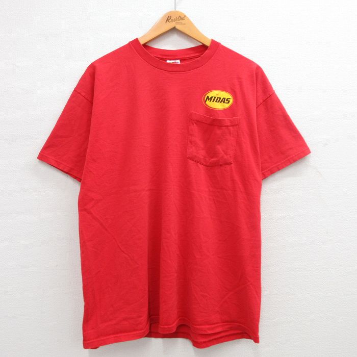 フルーツオブザルーム 00s 半袖Tシャツ MIDAS レッド XL | 古着