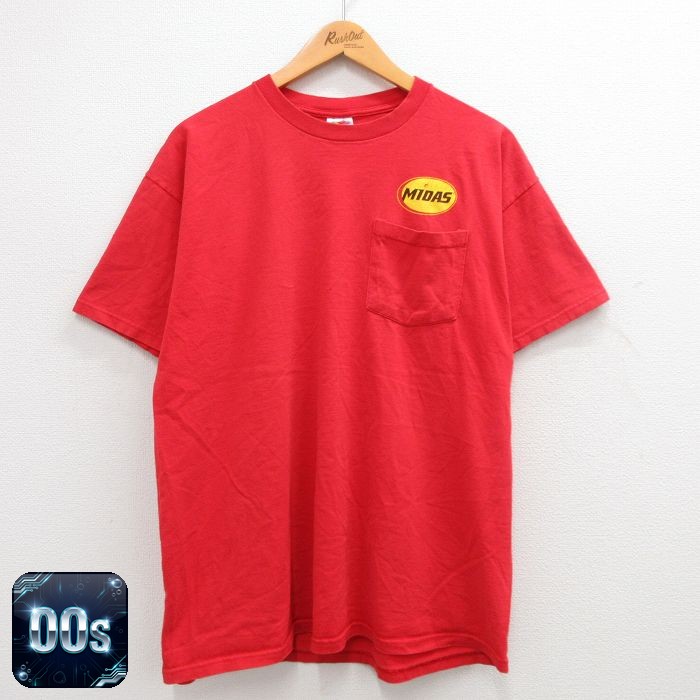 フルーツオブザルーム 00s 半袖Tシャツ MIDAS レッド XL | 古着