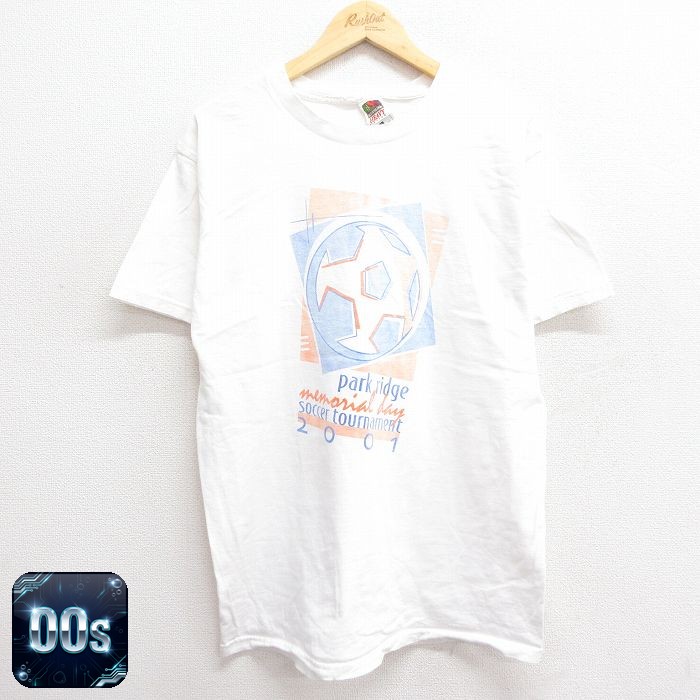フルーツオブザルーム 00s 半袖Tシャツ サッカー ホワイト L | 古着