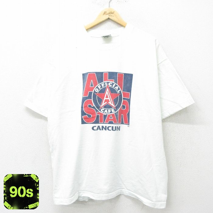 カンクン 90s 半袖Tシャツ ホワイト メンズXL相当 | 古着