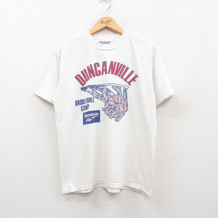 【50%OFF】リーボック 00s 半袖Tシャツ バスケットボール ホワイト L | 古着