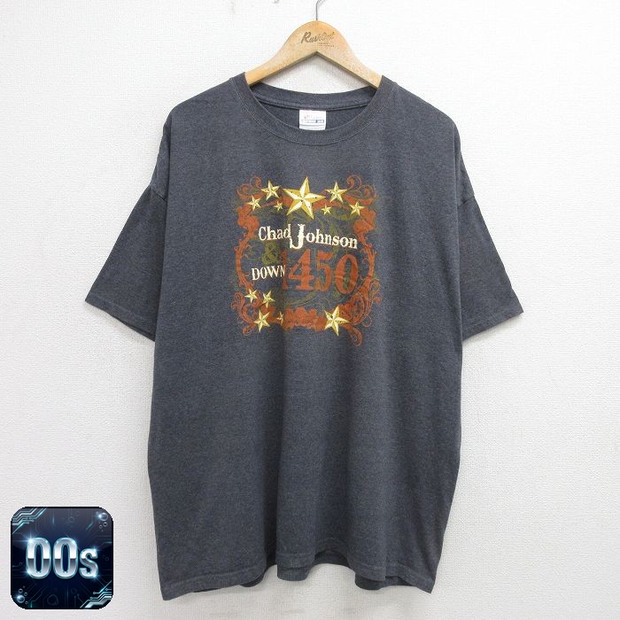 ヘインズ 00s 半袖Tシャツ Chad Johnson グレー XL | 古着